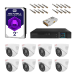 پکیج کامل دوربین مداربسته پیناکل PHC-2225W هشت عددی