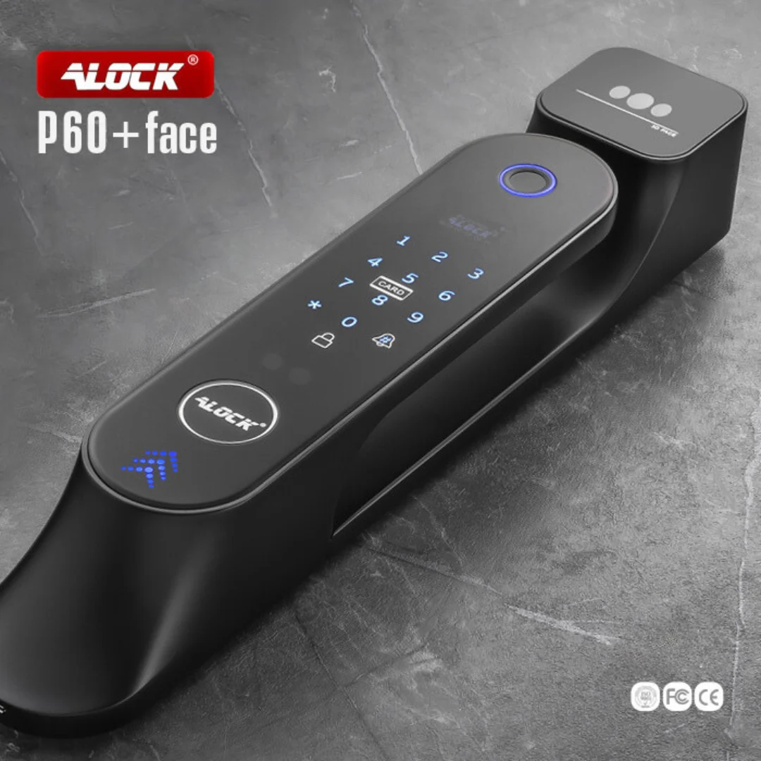 دستگیره چشمی دار و قفل اثر انگشتی دیجیتال ALOCK مدل P60+ Camera B 2023