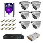 پک دوربین مداربسته 6 عددی