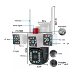 دوربین سیم کارتی چرخشی سه لنز