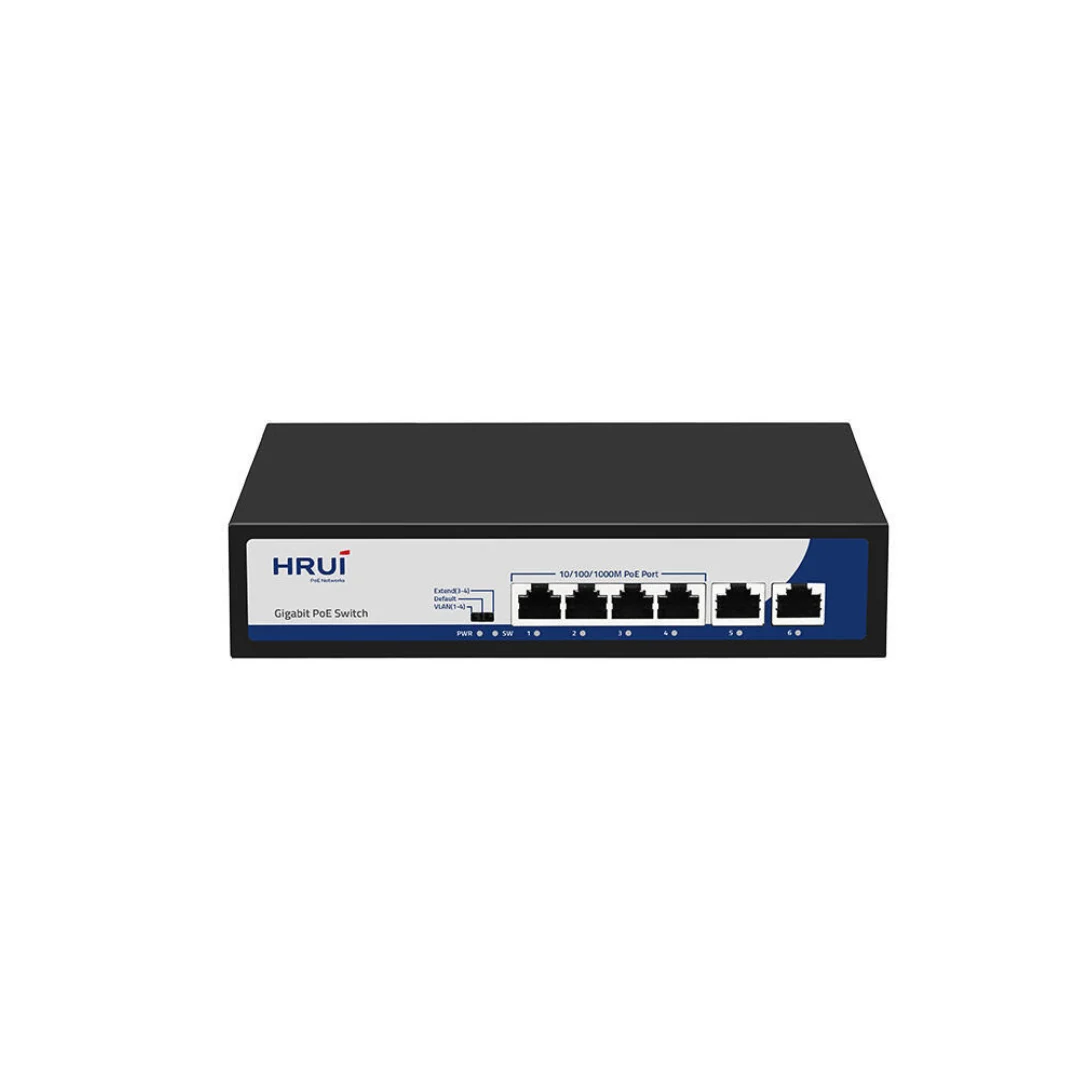 _ HR900-AF-42N HRUI (1) سوئیچ شبکه PoE HRUI دارای ۴ پورت HR900-AFG-42N - Image 1