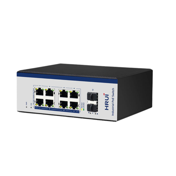 سوئیچ PoE HRUI صنعتی مدیریتی گیگ HRUI HR600-AFGM-82S