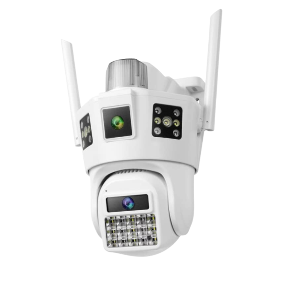 دوربین مداربسته بی‌سیم وای‌فای دو لنز مدل S39-WiFi با دید در شب رنگی