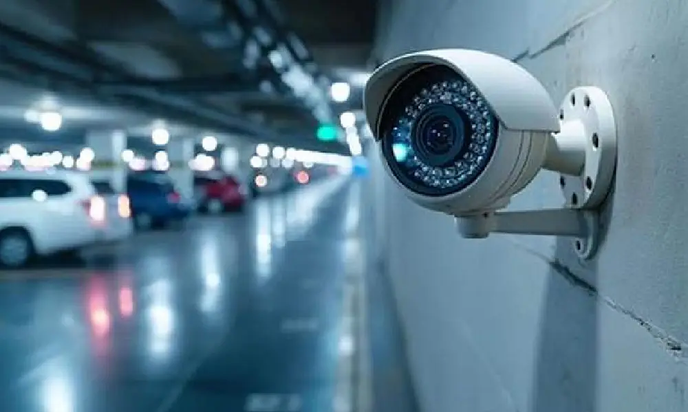 دوربین مداربسته در پارکینگ